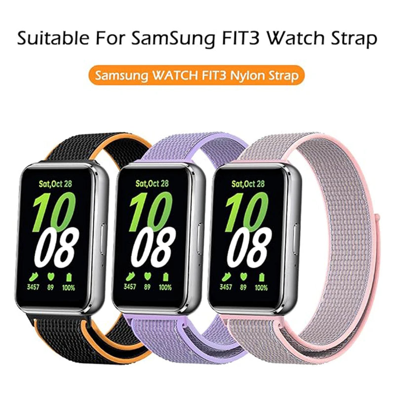 Nylon Band for Samsung Galaxy Fit 3 – Sport & Fitness Strap for Men & Women